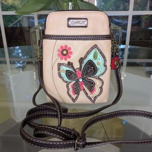 Chala Cream Butterfly Crossbody Bag